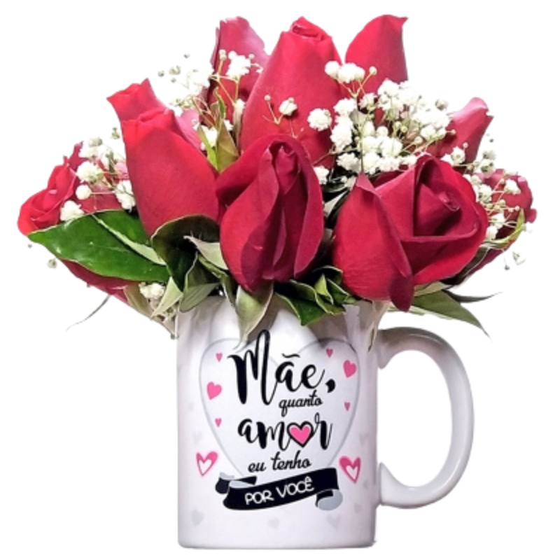 Arranjo De Flores Mãe Quanto Amor Eu Tenho Pro Você